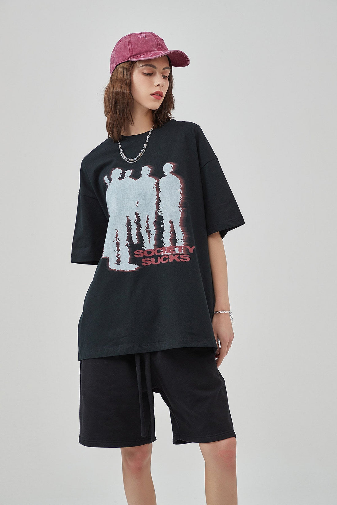 Silhouette Vintage Print Women T-Shirt