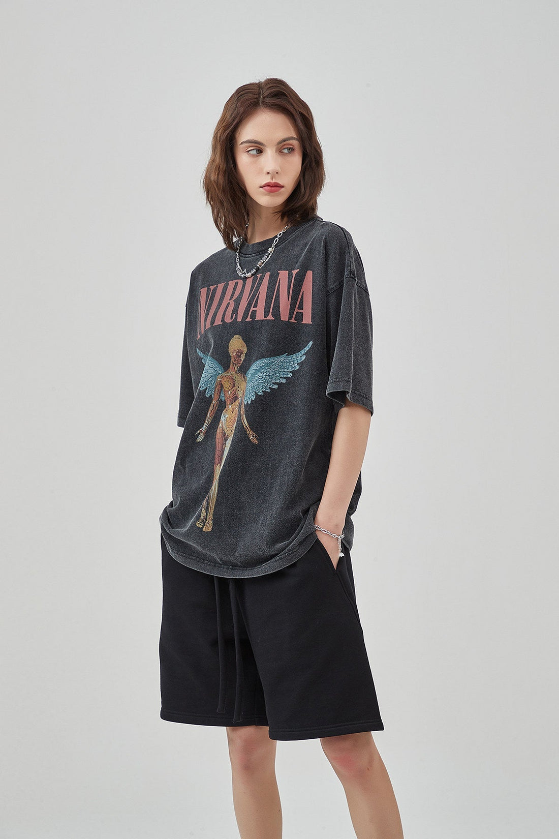 Nirvana Band Print Women T-Shirt
