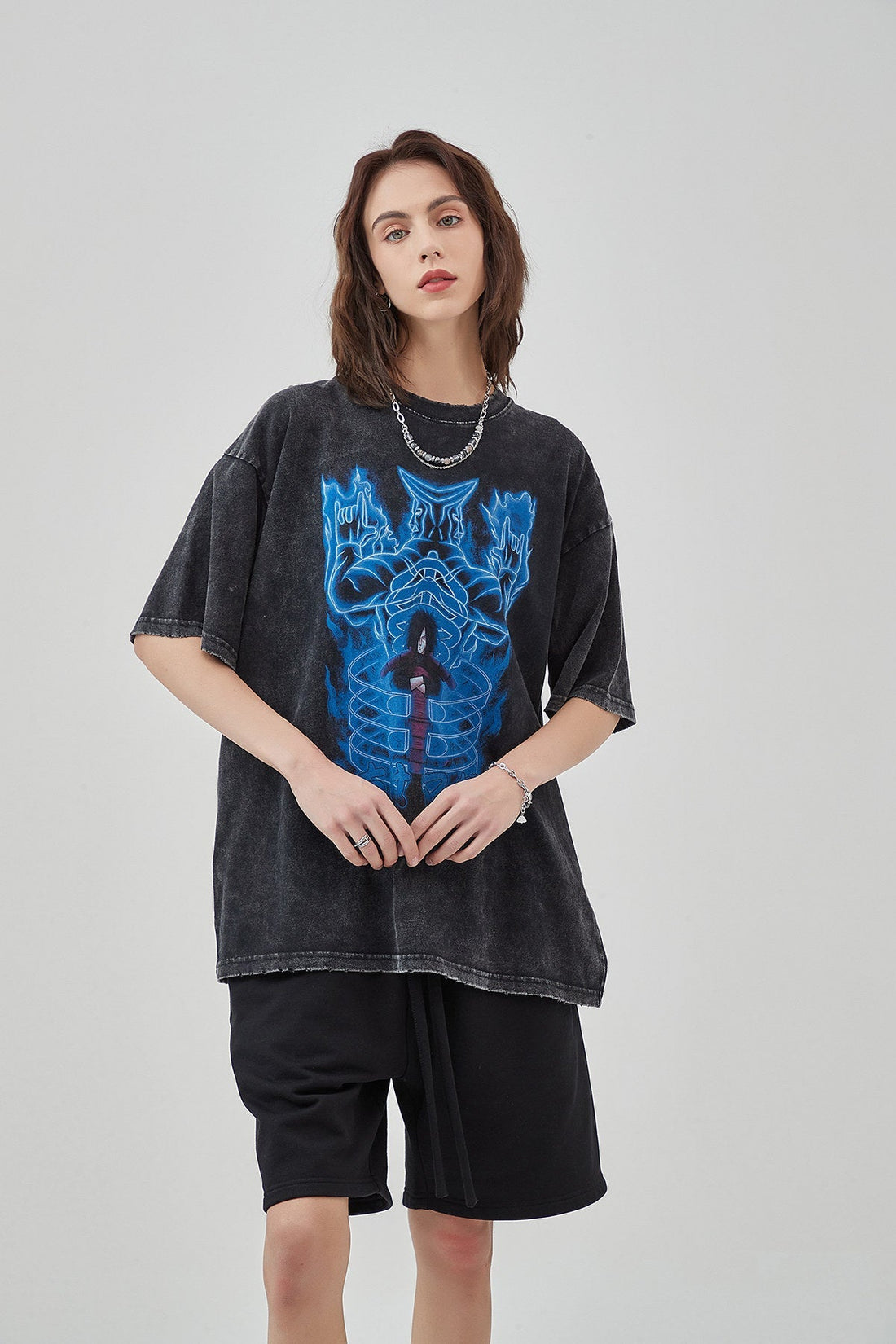 Vintage Naruto Print Women T-Shirt