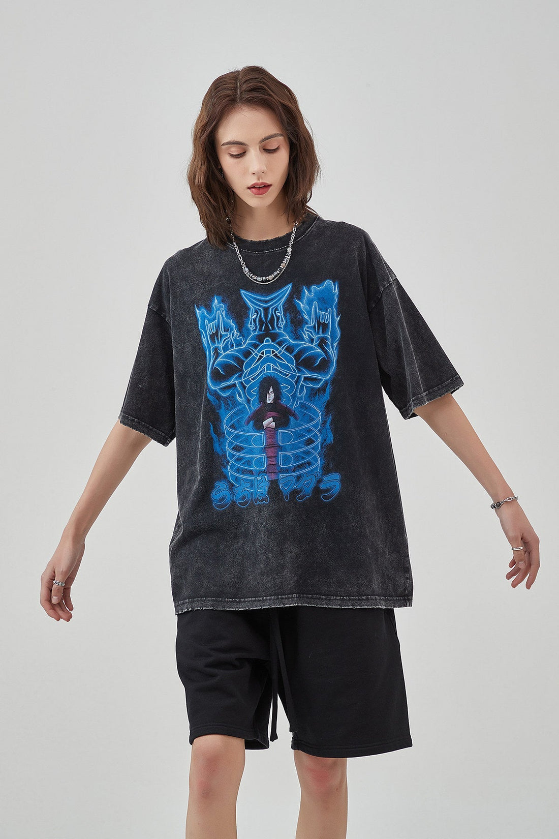 Vintage Naruto Print Women T-Shirt