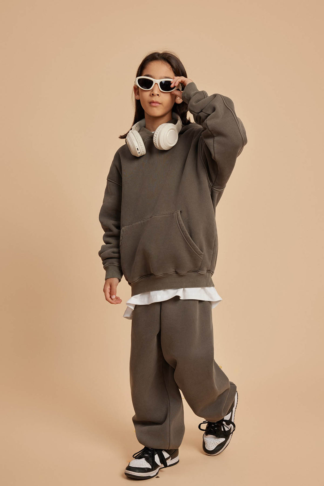 355G Solid Color Loose Casual Sweatpants