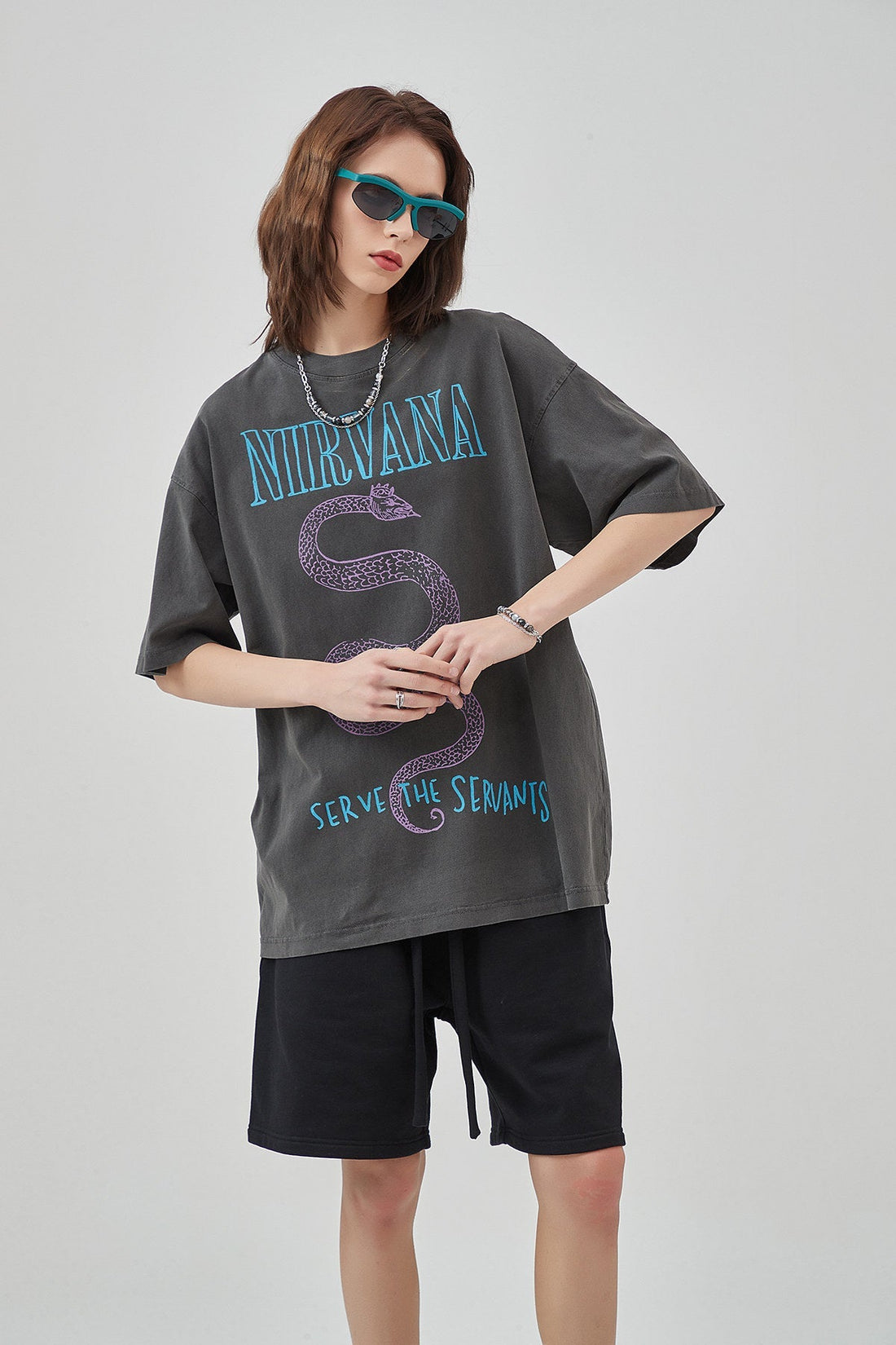 Vintage Nirvana Print Women T-shirt