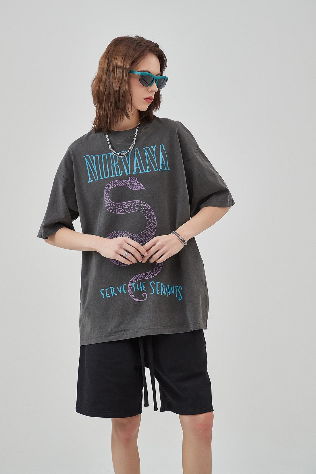Vintage Nirvana Print Women T-shirt